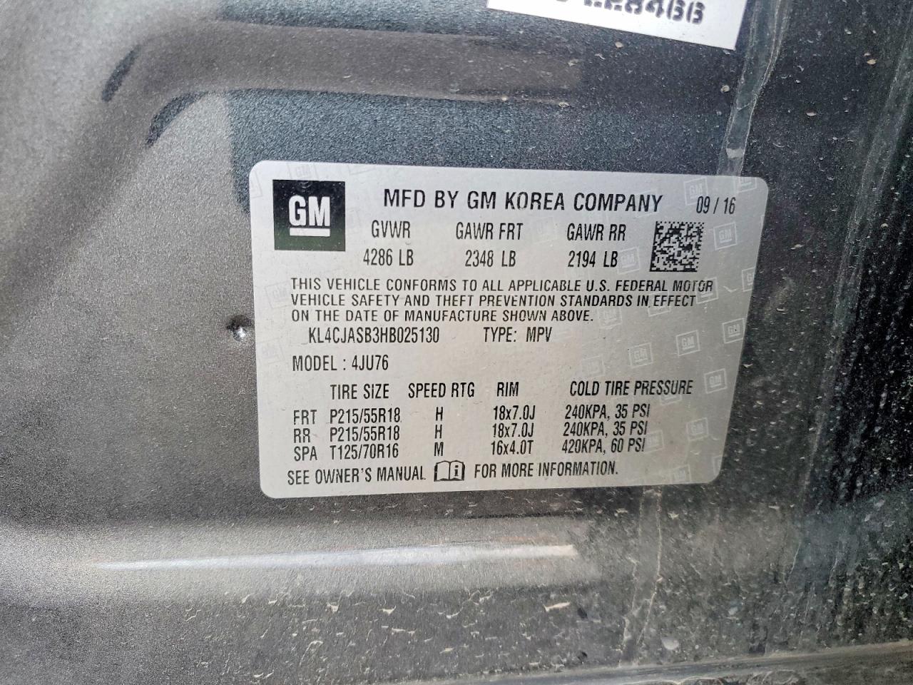 2017 BUICK ENCORE PREFERRED photo 13