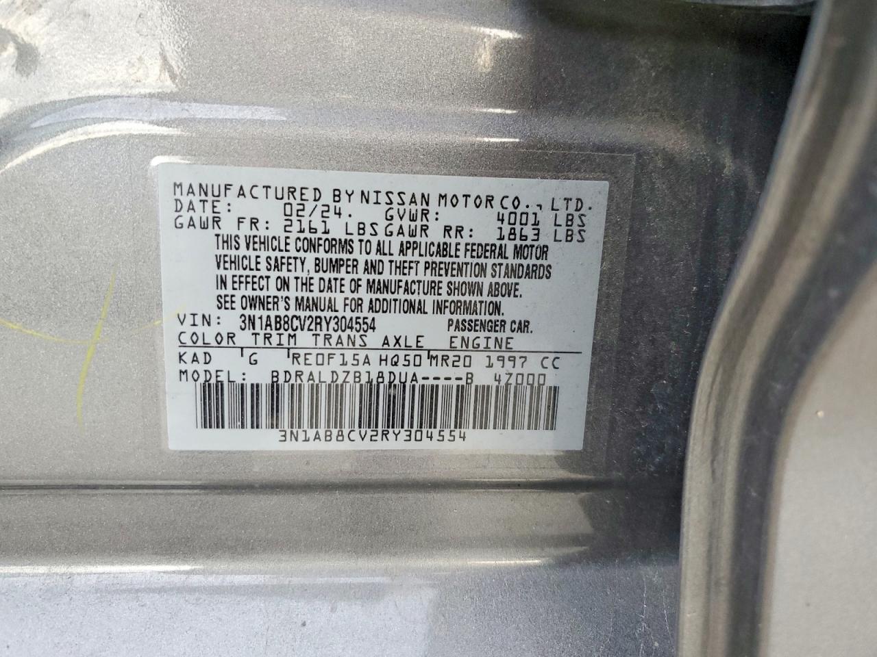 2024 NISSAN SENTRA SV photo 12