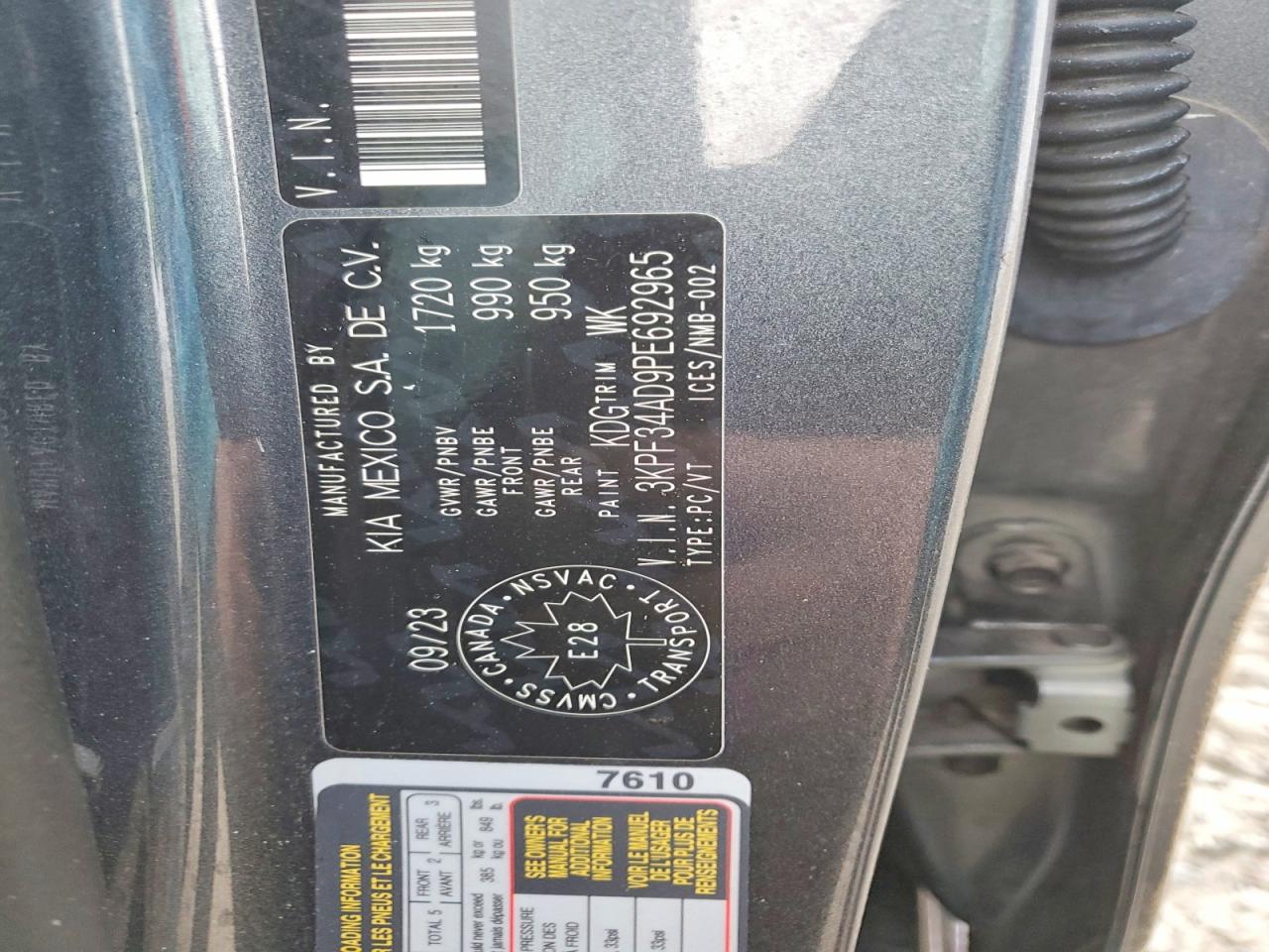 2023 KIA FORTE photo 12
