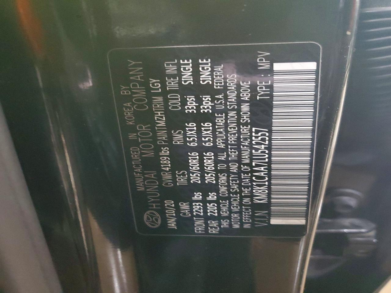 2020 HYUNDAI KONA SE photo 13