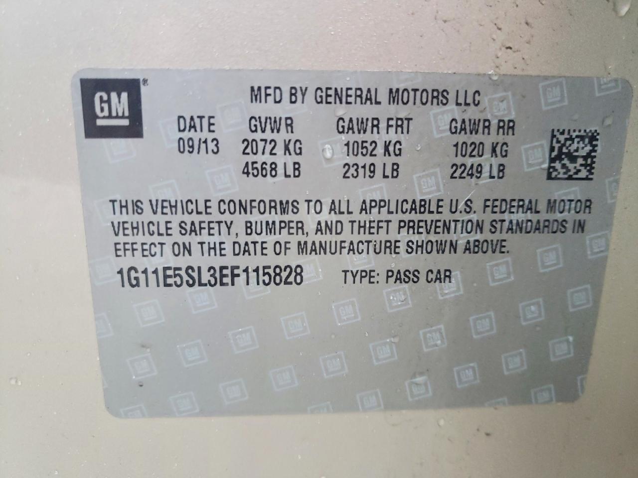 2014 CHEVROLET MALIBU 2LT photo 12
