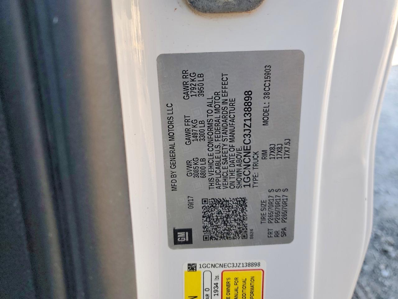 2018 CHEVROLET SILVERADO C1500 photo 12