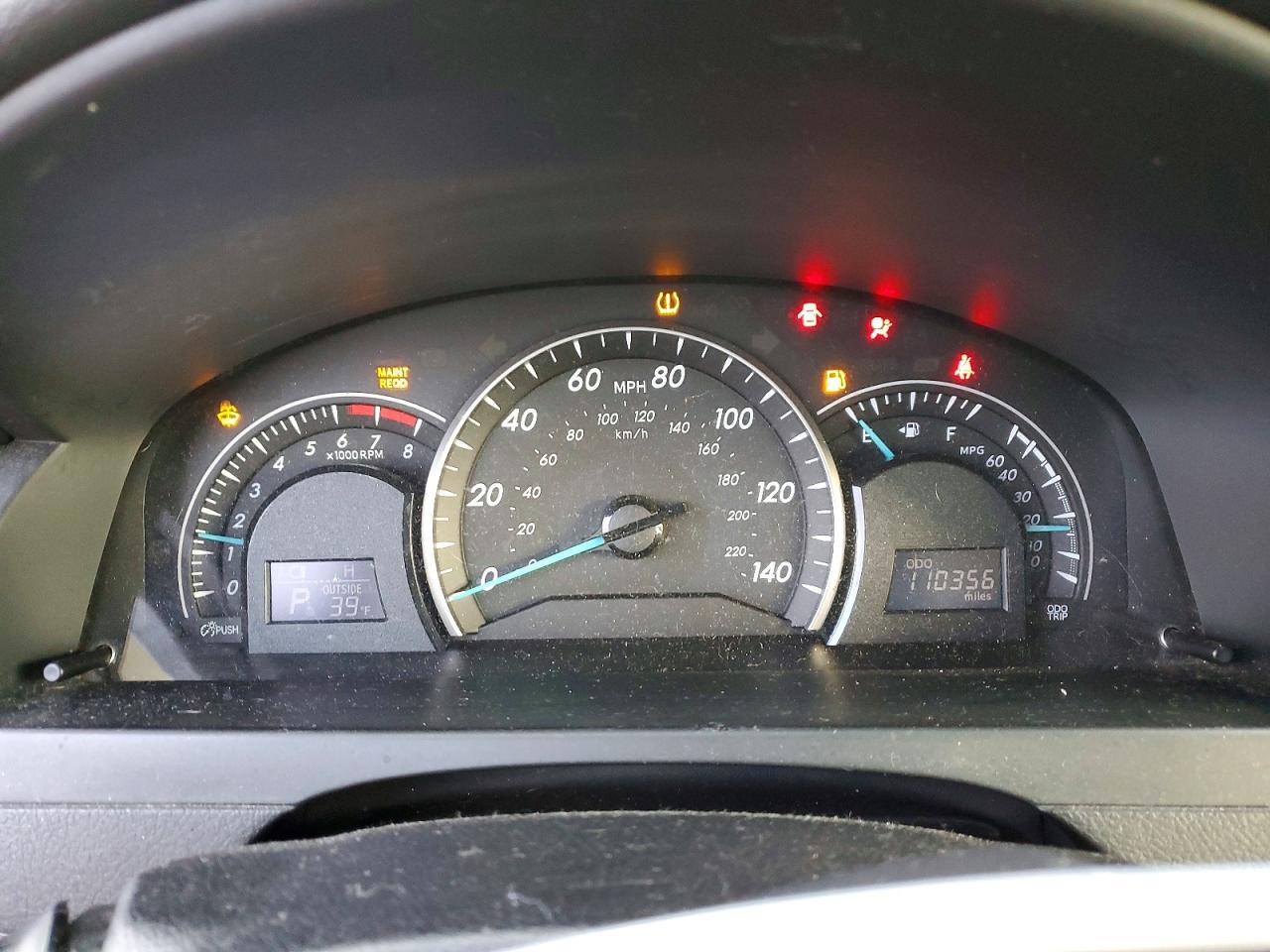 2012 TOYOTA CAMRY BASE photo 9
