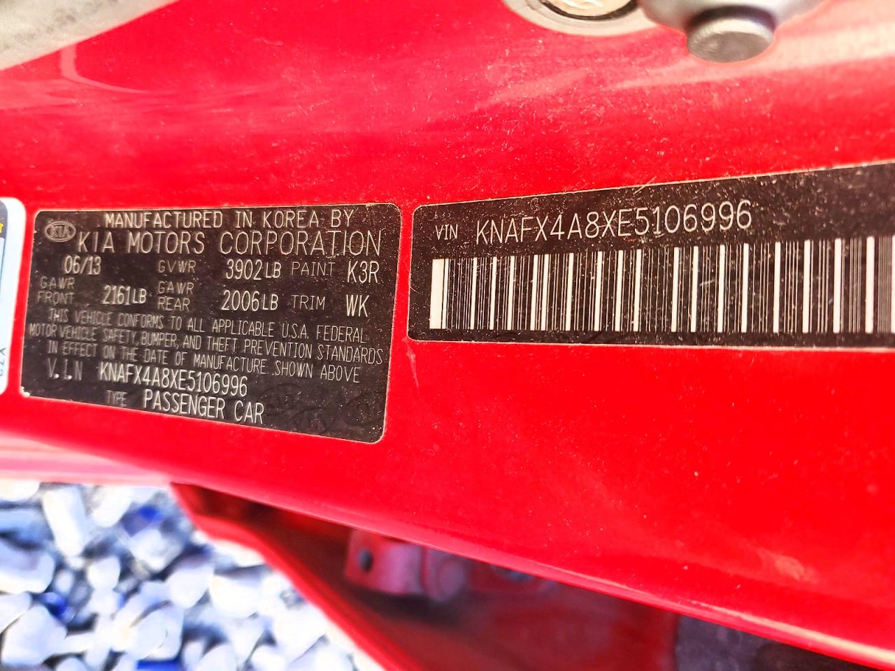 2014 KIA FORTE EX photo 12