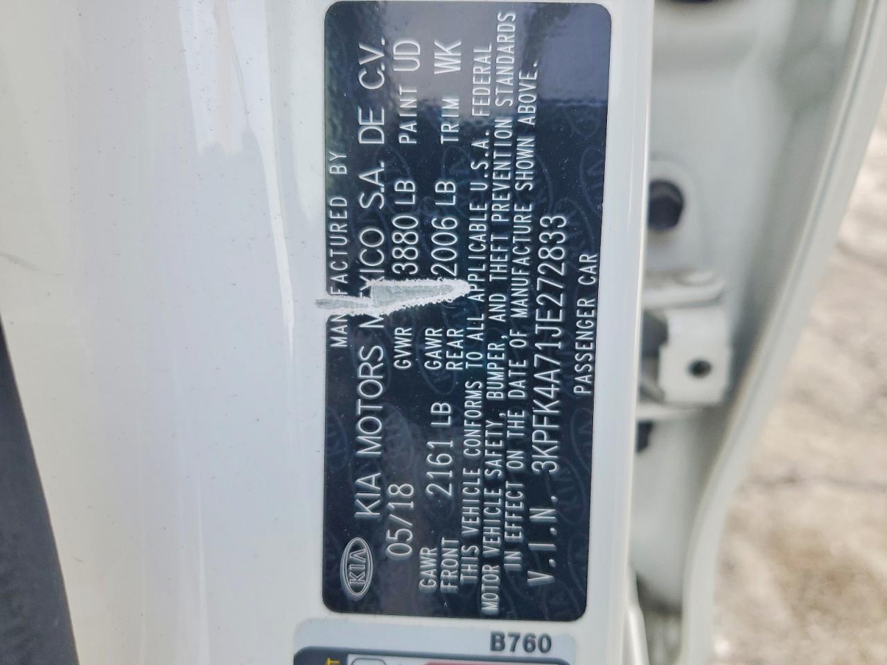 2018 KIA FORTE LX photo 13