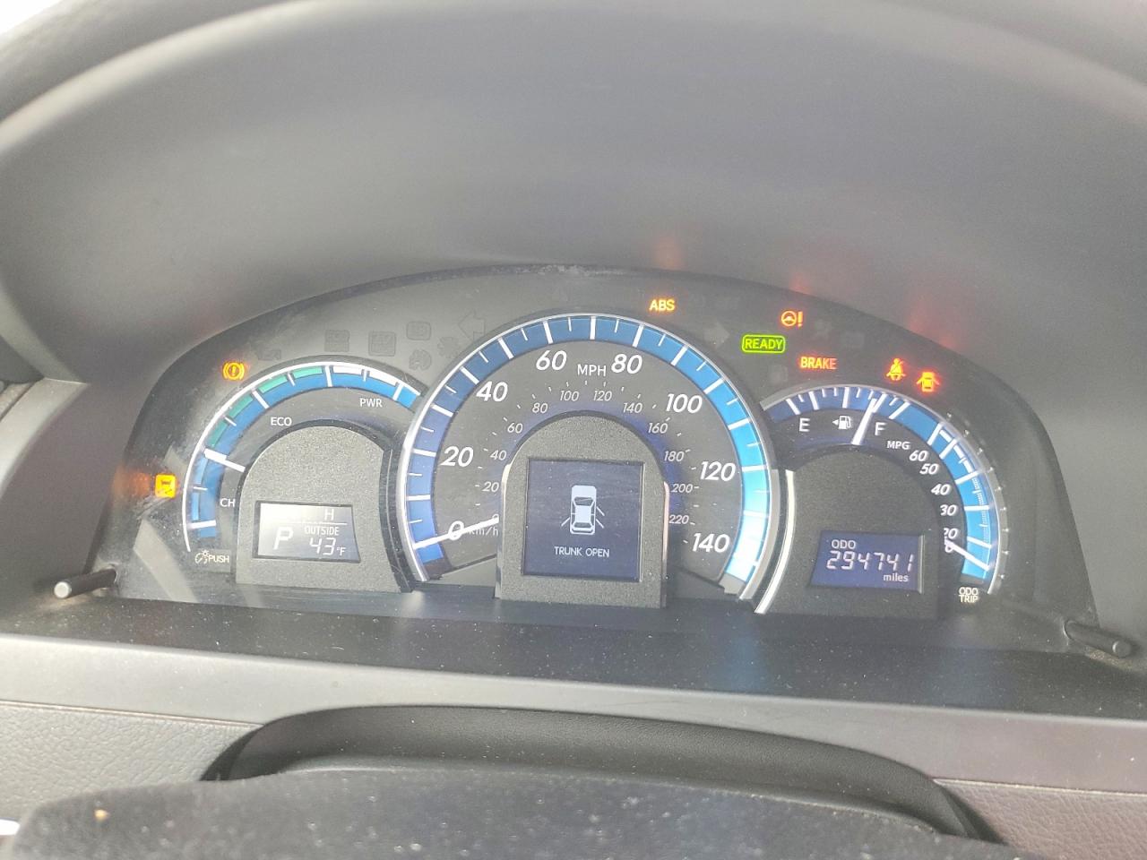2012 TOYOTA CAMRY HYBRID photo 9
