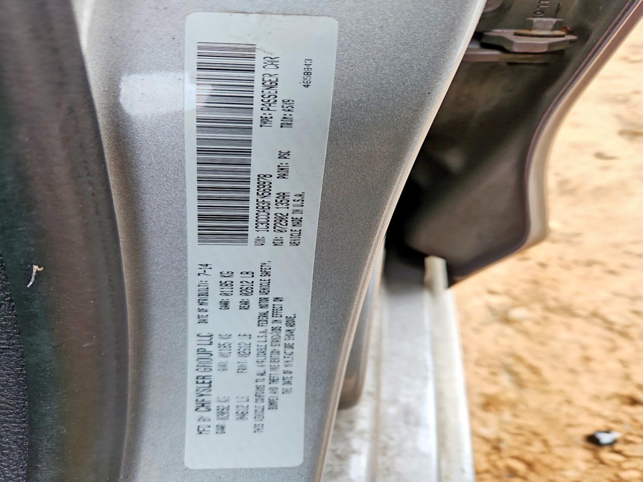 2015 CHRYSLER 200 LIMITED photo 25