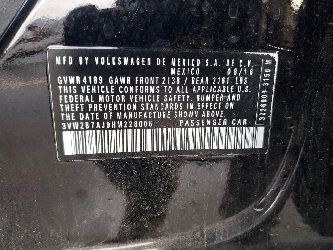 2017 VOLKSWAGEN JETTA S photo 25