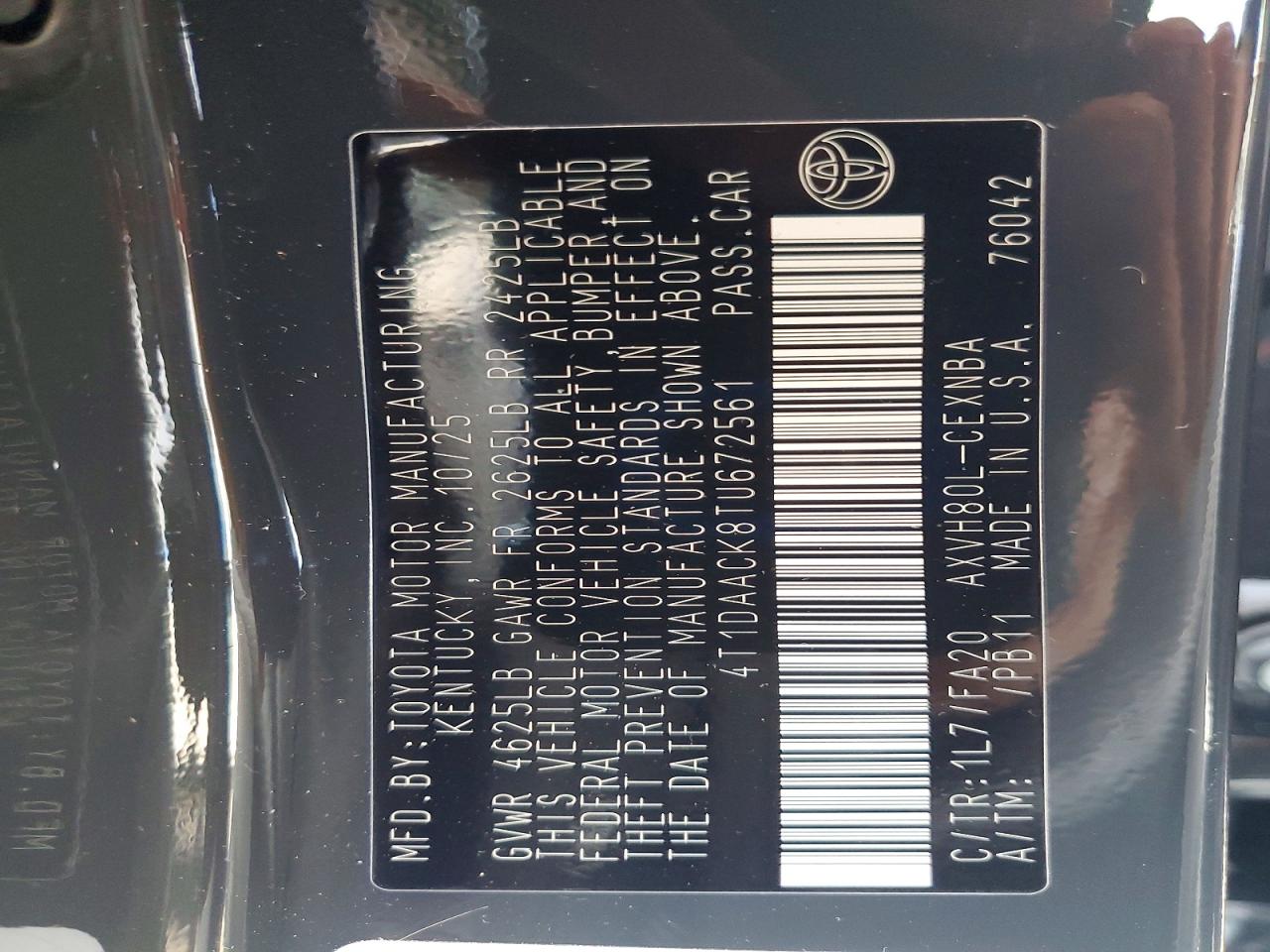 2026 TOYOTA CAMRY XSE photo 13