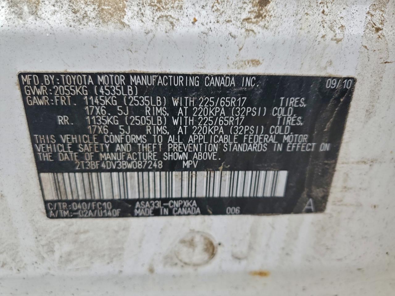 2011 TOYOTA RAV4 photo 13