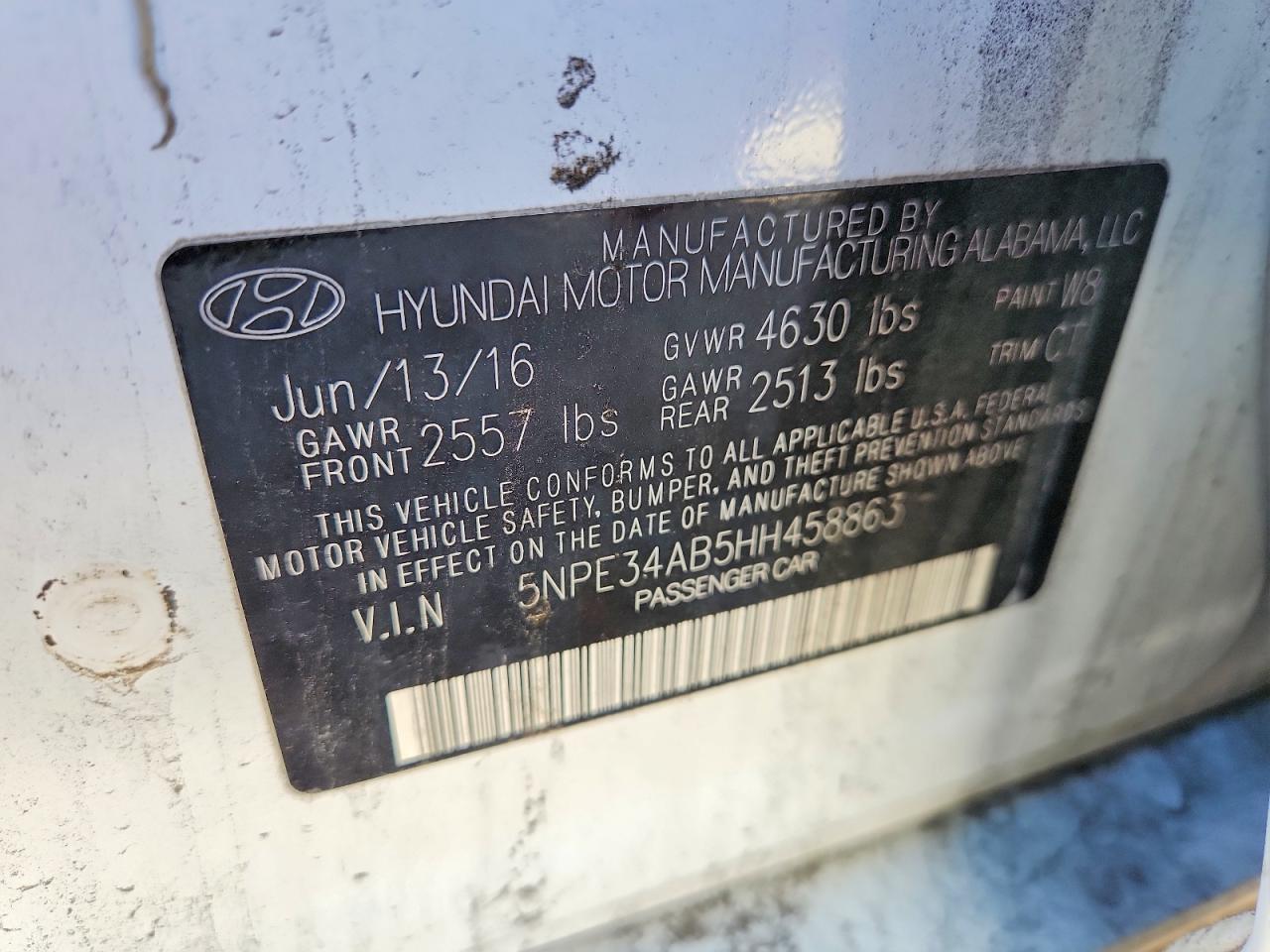 2017 HYUNDAI SONATA photo 13