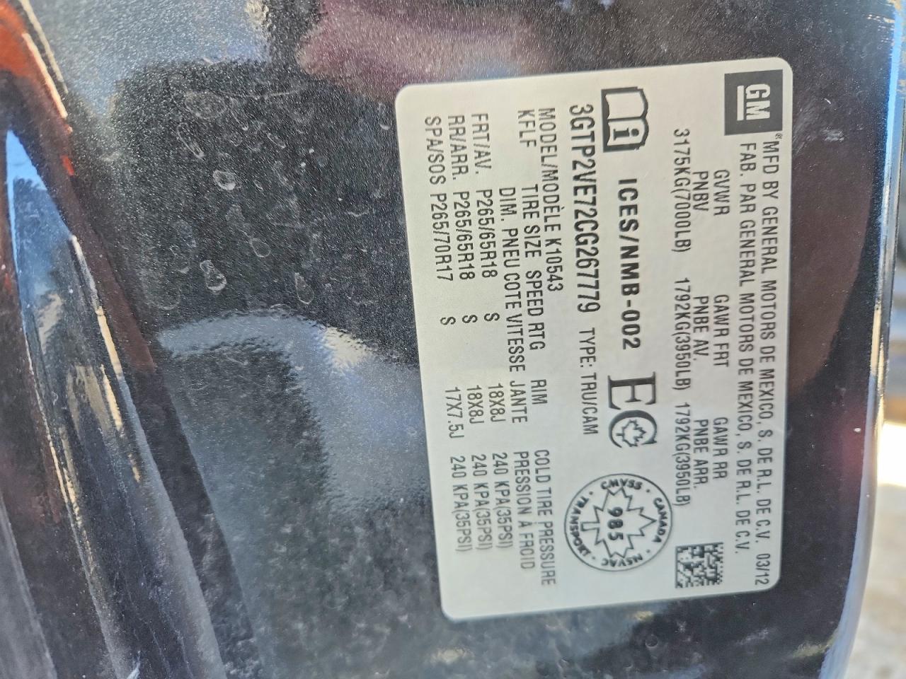 2012 GMC SIERRA K1500 SLE photo 12