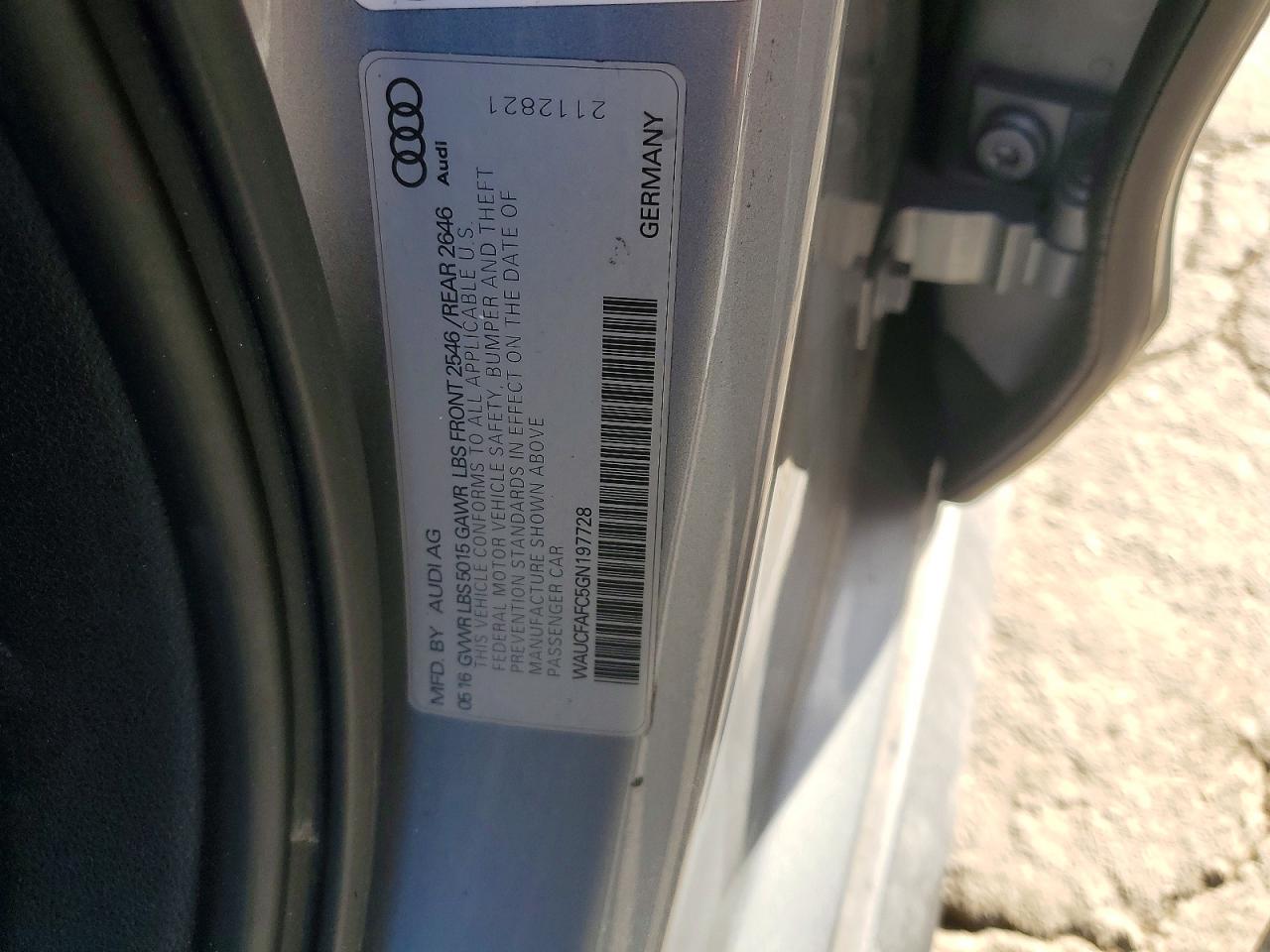 2016 AUDI A6 PREMIUM photo 12