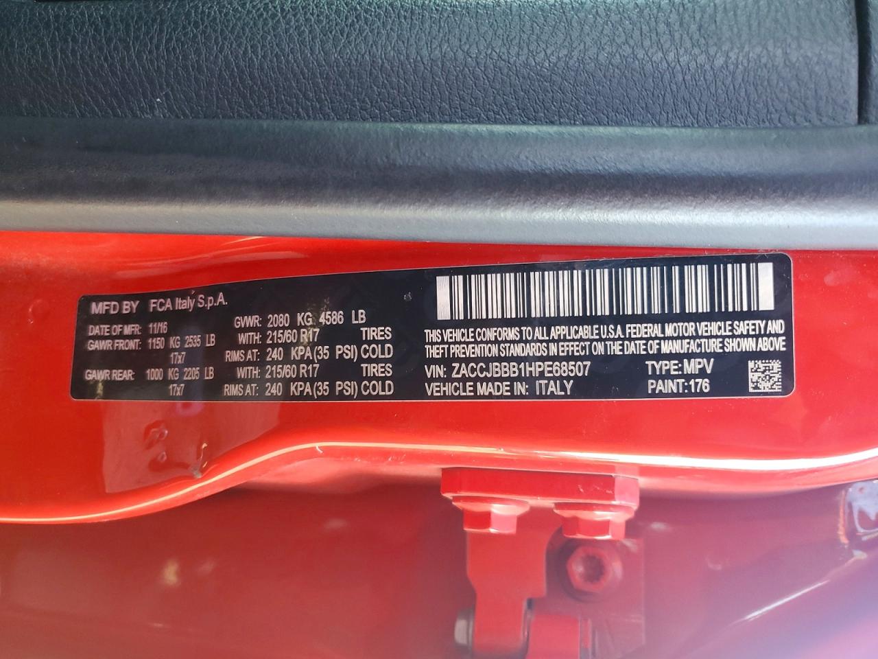 2017 JEEP RENEGADE LATITUDE photo 13