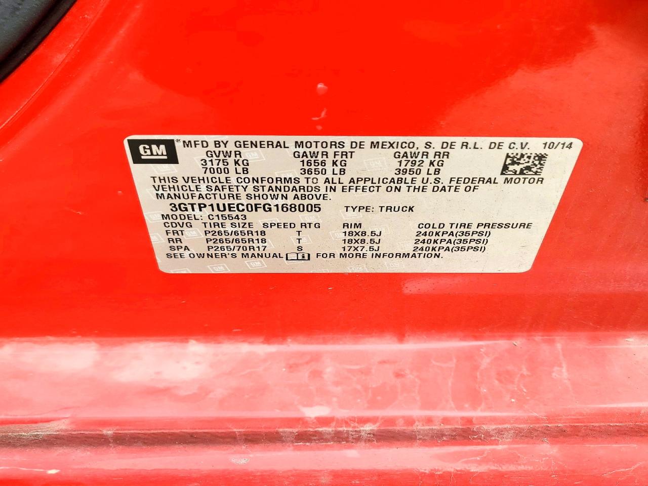 2015 GMC SIERRA C1500 SLE photo 12