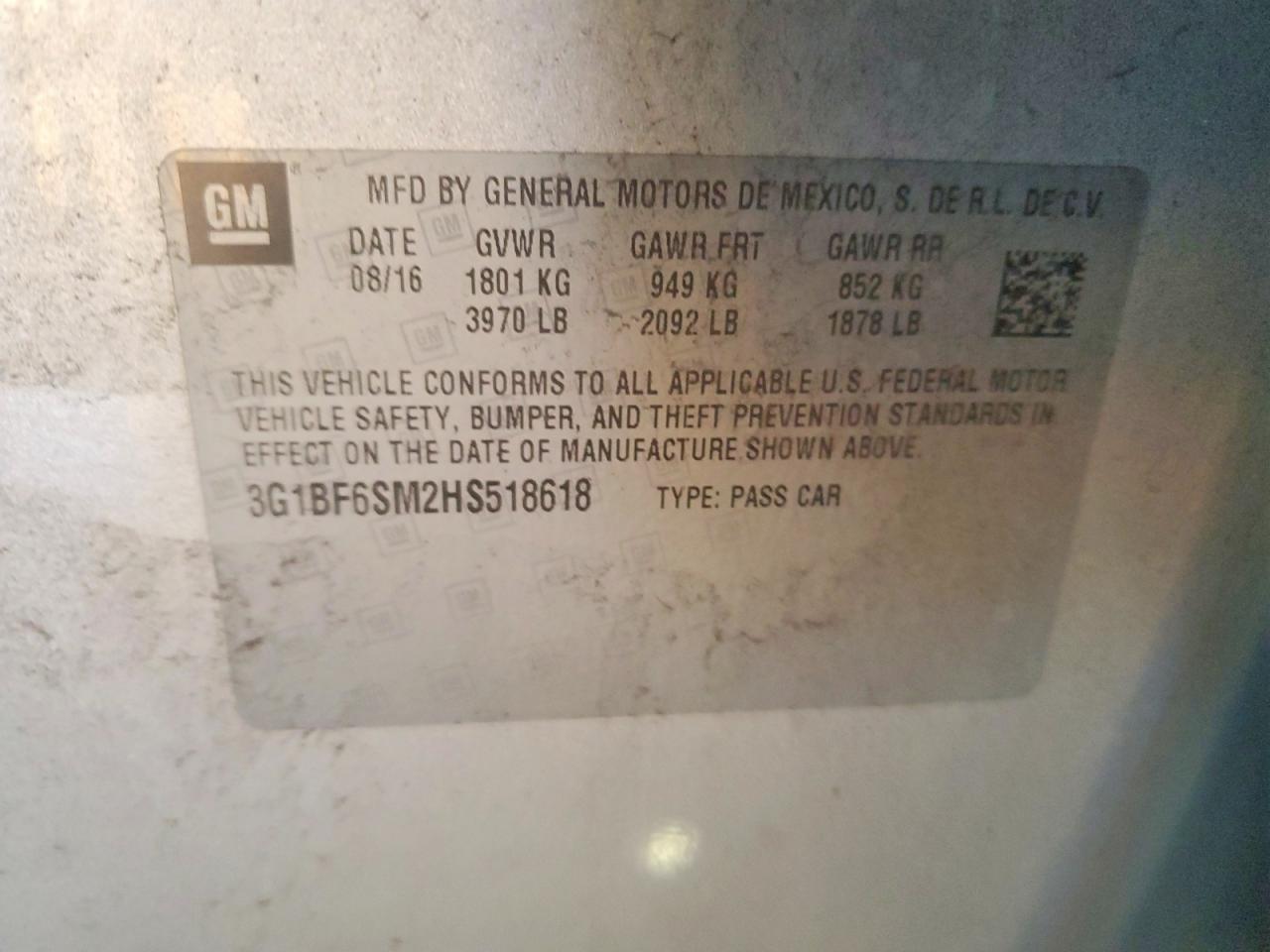 2017 CHEVROLET CRUZE PREMIER photo 12