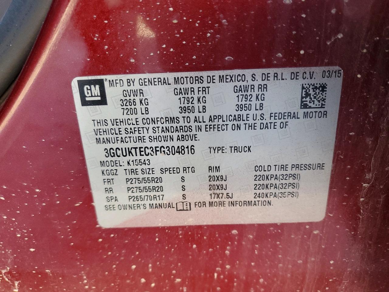 2015 CHEVROLET SILVERADO K1500 HIGH COUNTRY photo 12
