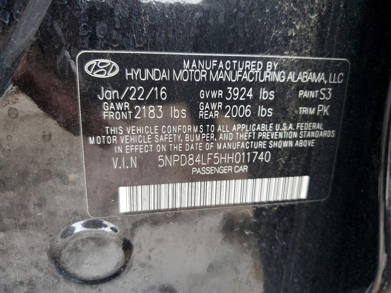 2017 HYUNDAI ELANTRA SE photo 12