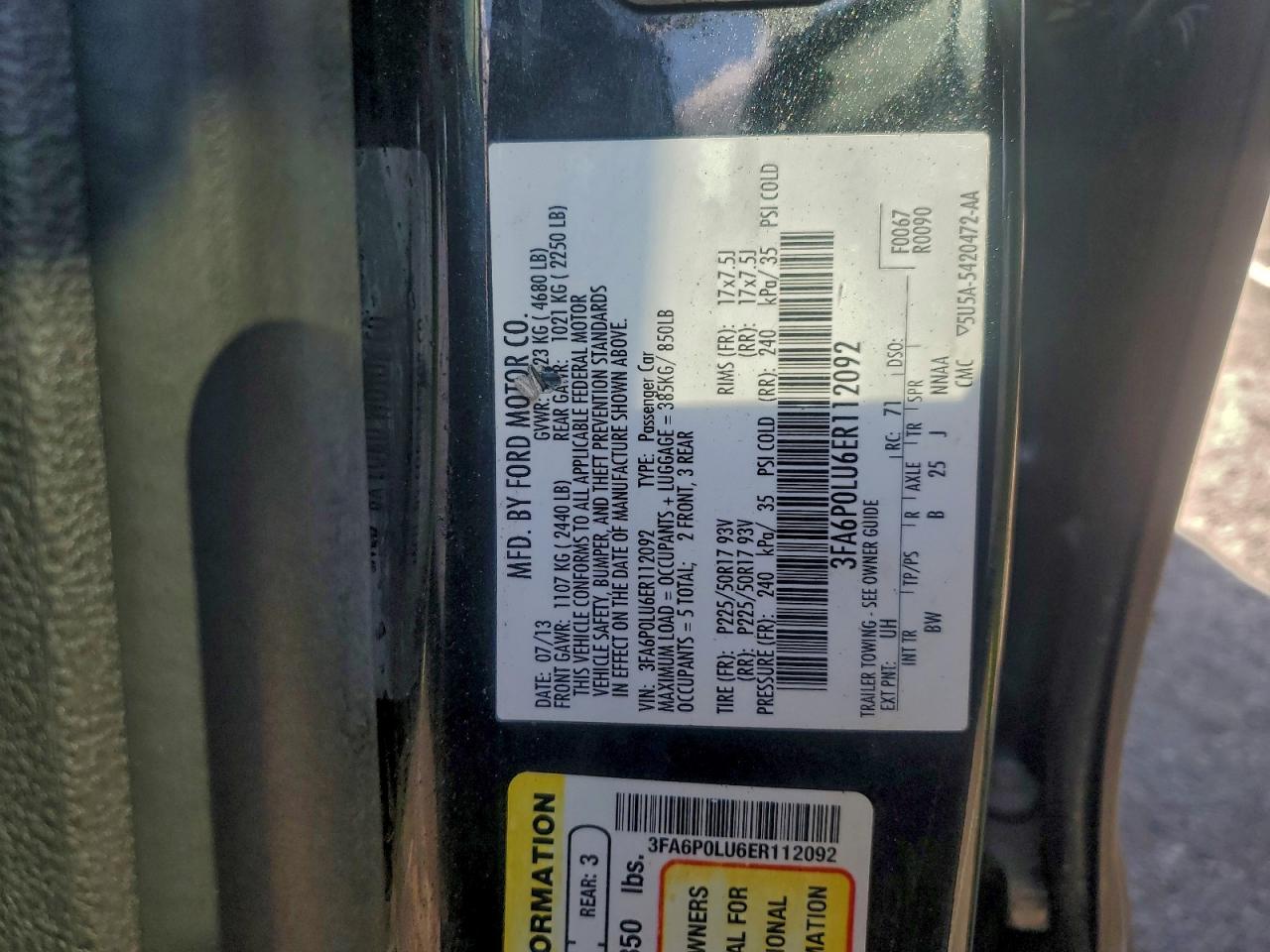2014 FORD FUSION SE HYBRID photo 12