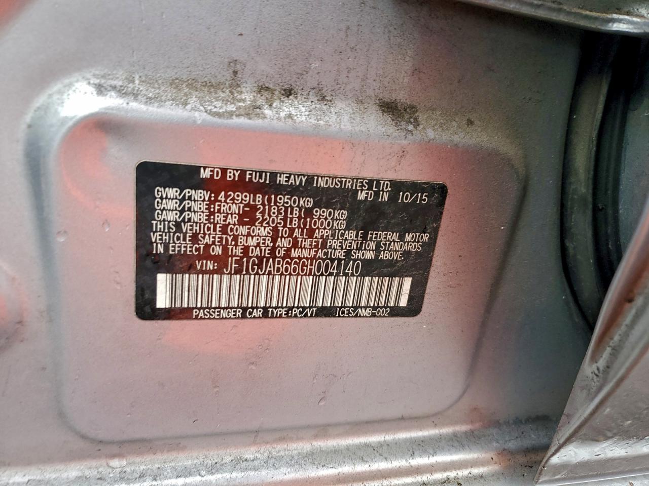 2016 SUBARU IMPREZA PREMIUM photo 12