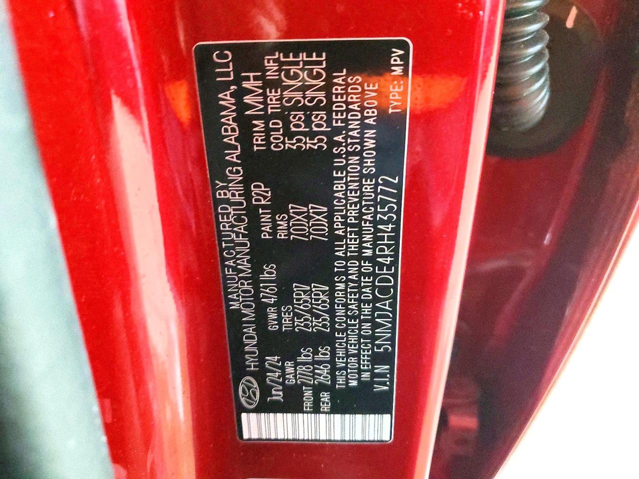 2024 HYUNDAI TUCSON SE photo 14