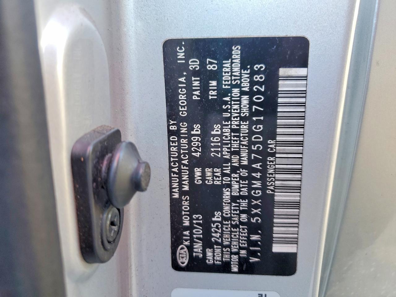 2013 KIA OPTIMA LX photo 12