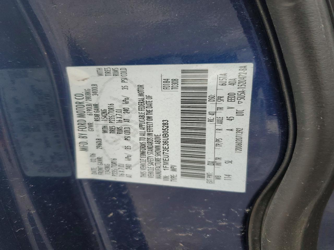 2006 FORD EXPLORER XLT photo 13