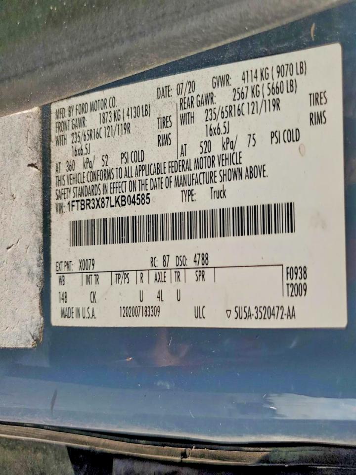 2020 FORD TRANSIT T-250 photo 13