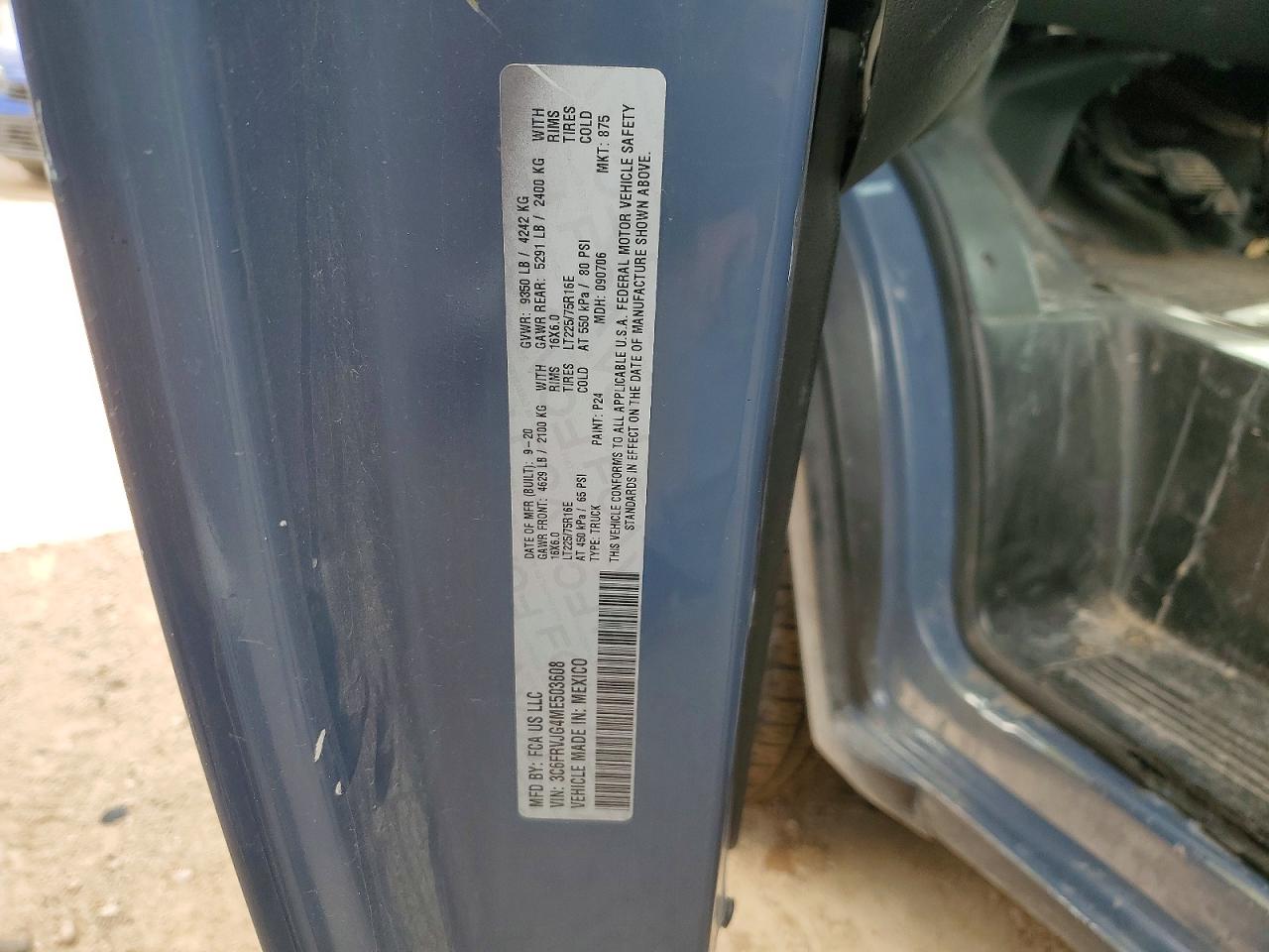 2021 RAM PROMASTER 3500 DELIVERY VAN photo 13