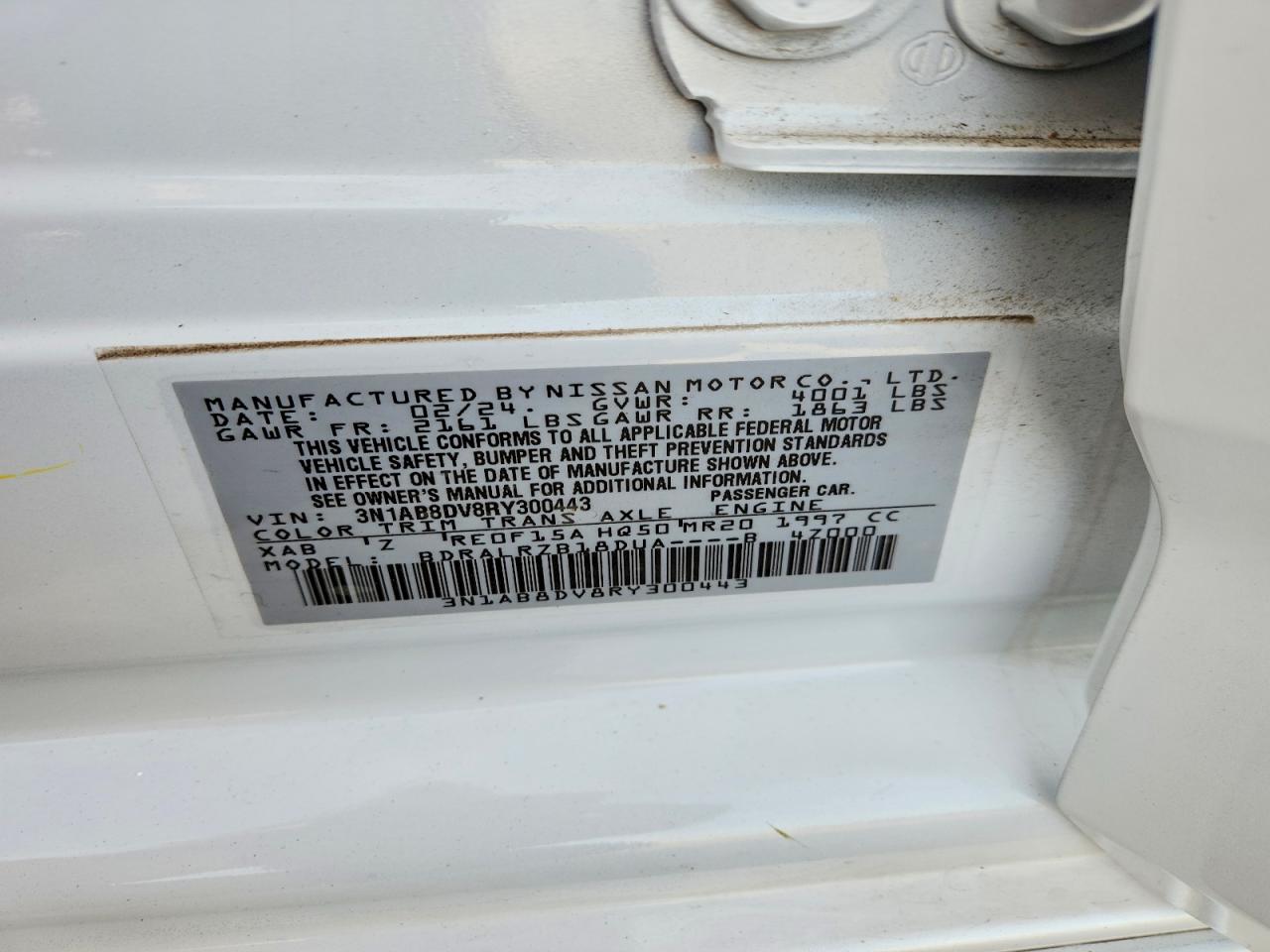 2024 NISSAN SENTRA SR photo 12