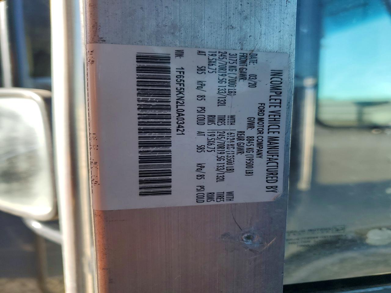 2020 FORD F59 DELIVERY TRUCK photo 12