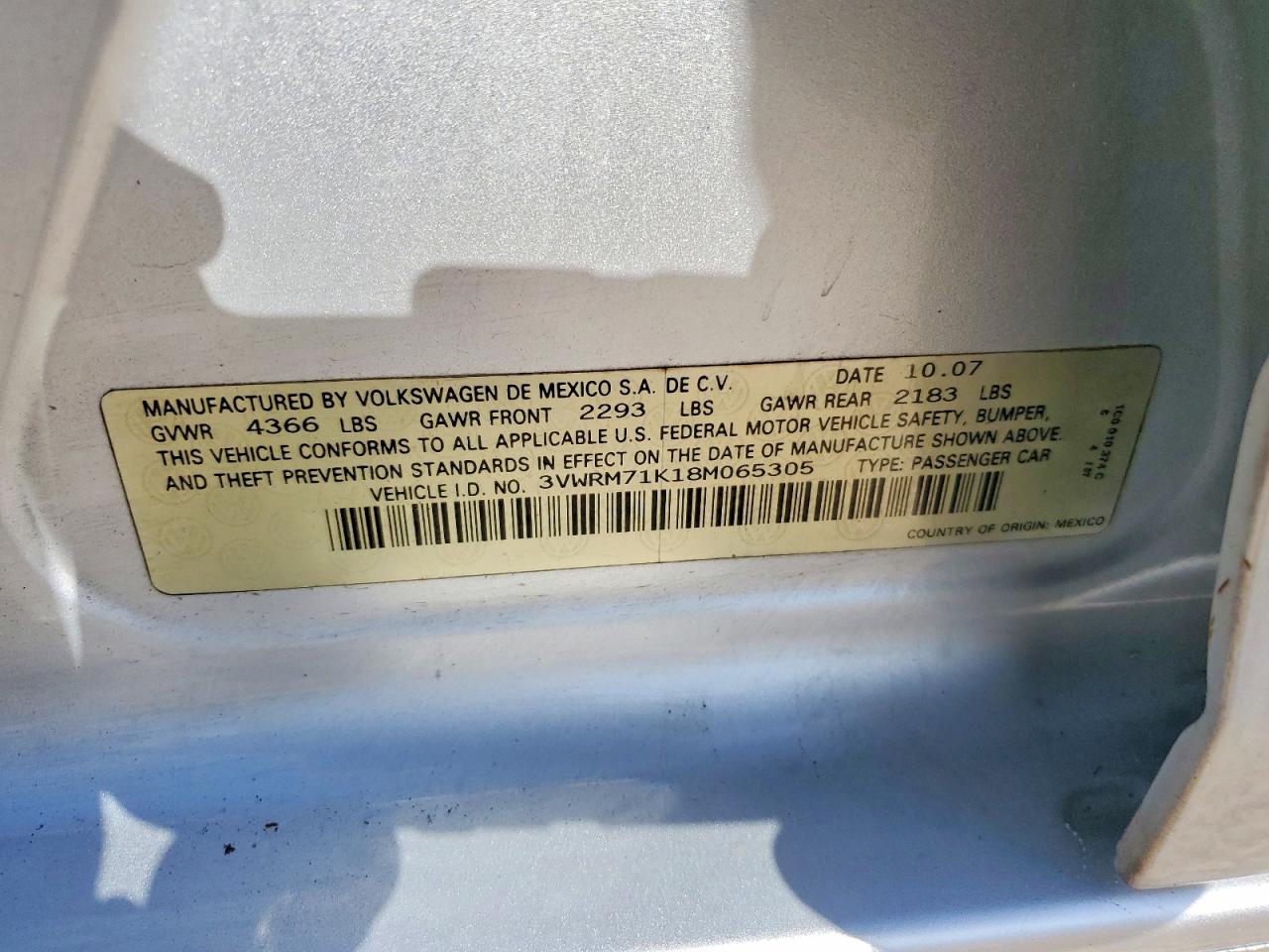 2008 VOLKSWAGEN JETTA SE photo 13