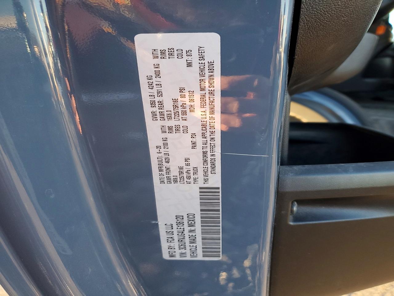 2020 RAM PROMASTER 3500 DELIVERY VAN photo 13
