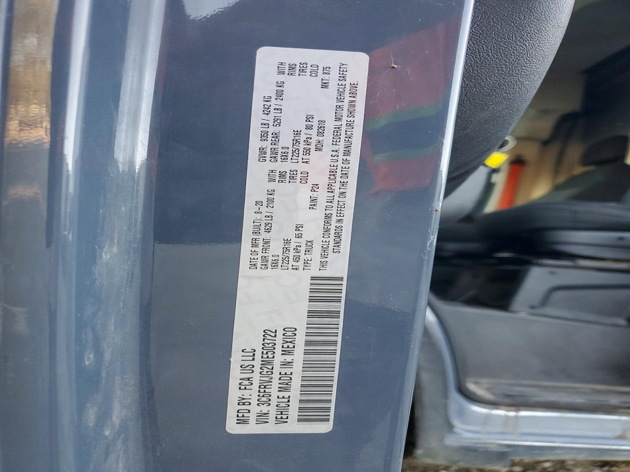 2021 RAM PROMASTER 3500 3500 HIGH photo 13