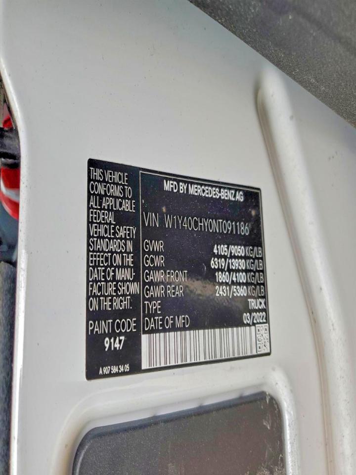 2022 MERCEDES BENZ SPRINTER 2500 UTILITY / SERVICE VAN photo 13