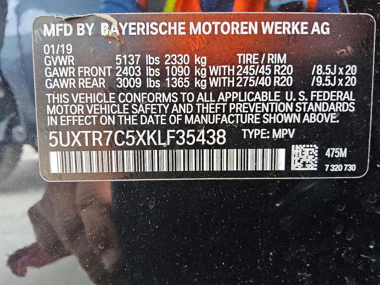 2019 BMW X3 SDRIVE30I photo 13