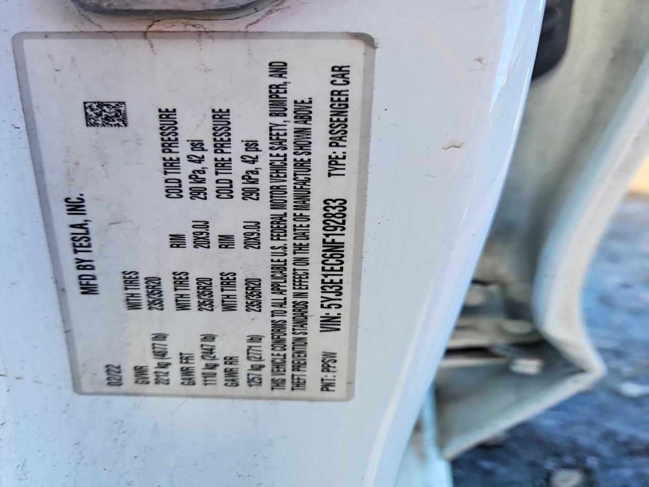 2022 TESLA MODEL 3 photo 23