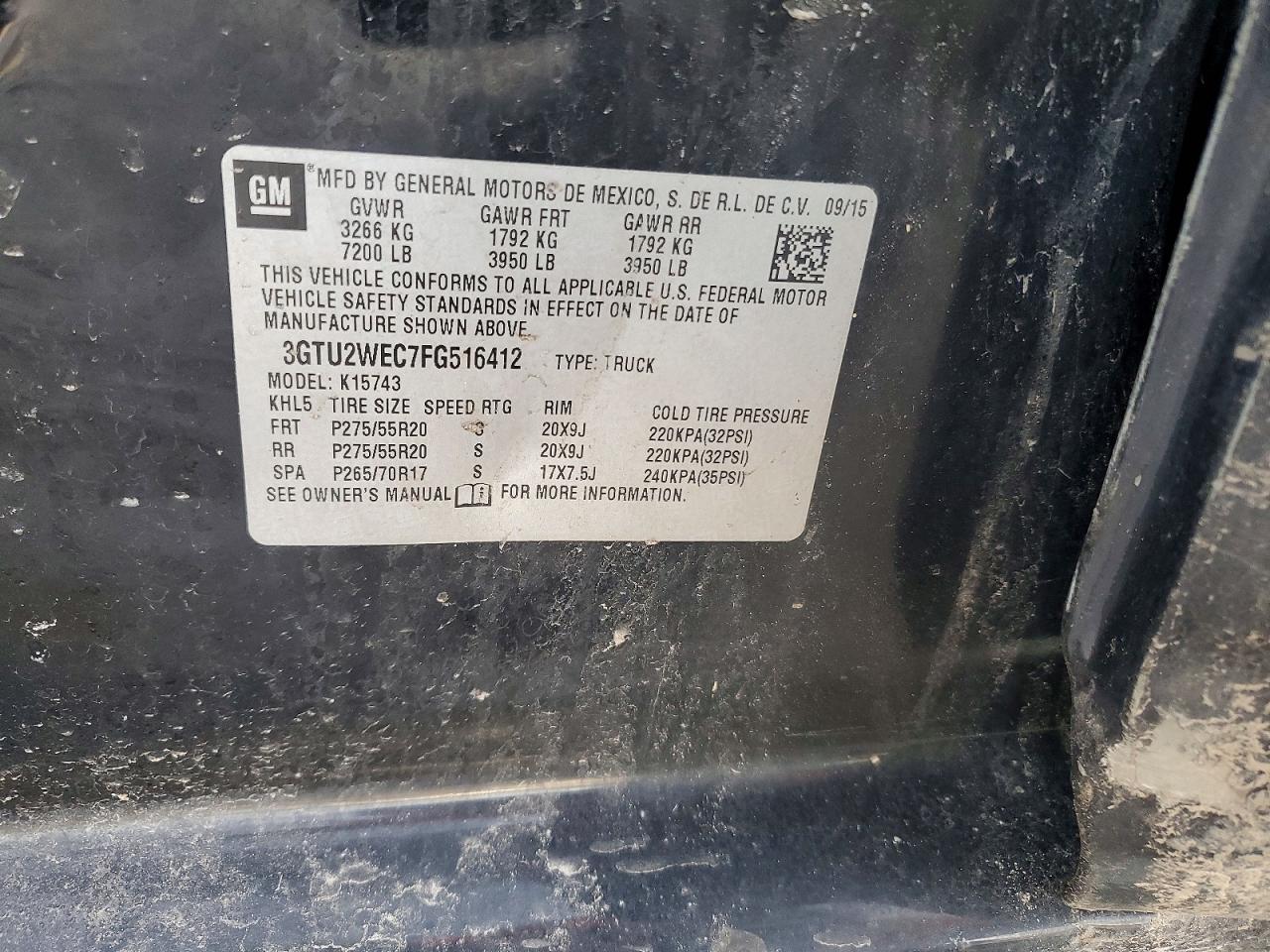 2015 GMC SIERRA K1500 DENALI photo 12