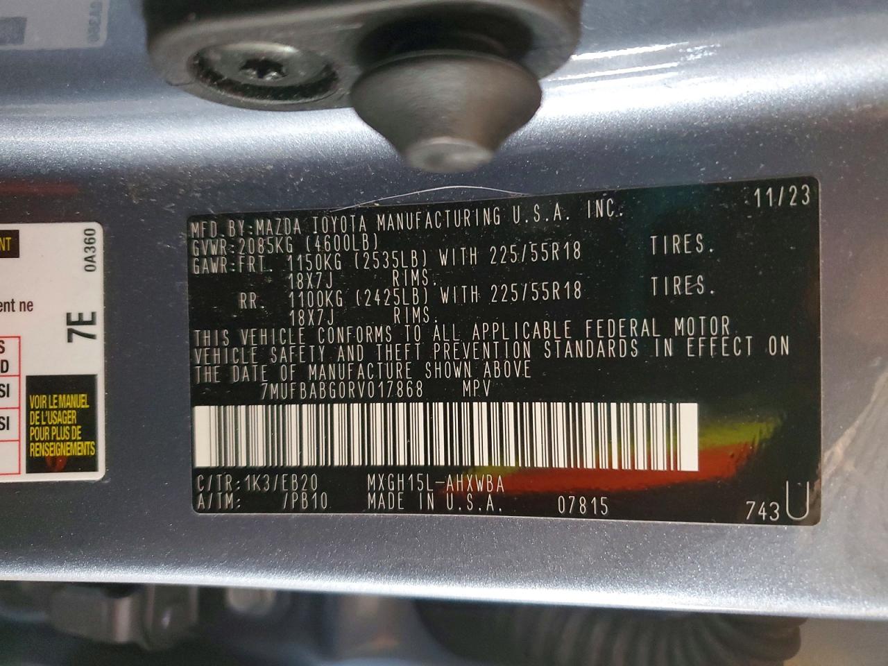 2024 TOYOTA COROLLA CROSS SE photo 12