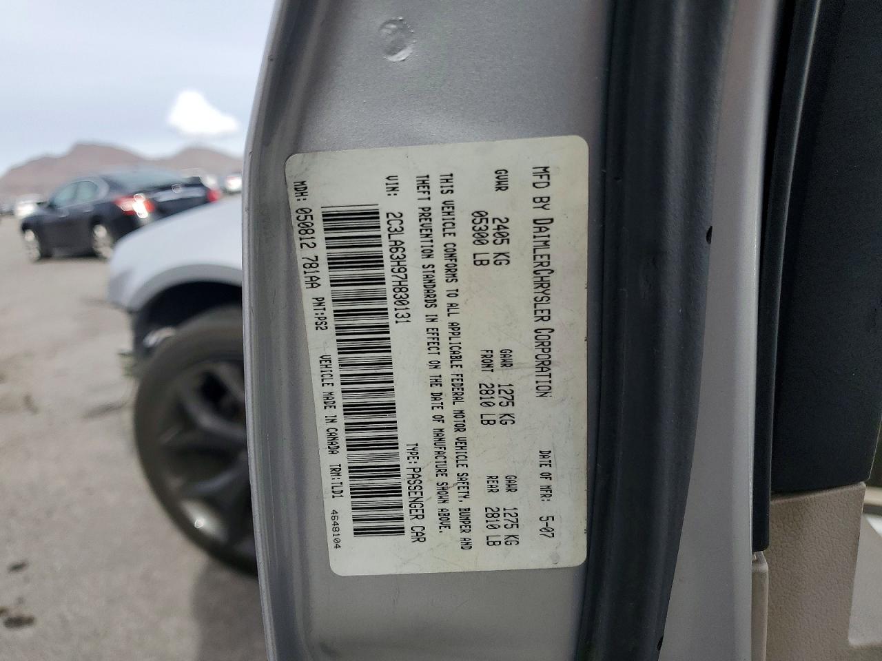 2007 CHRYSLER 300C photo 13