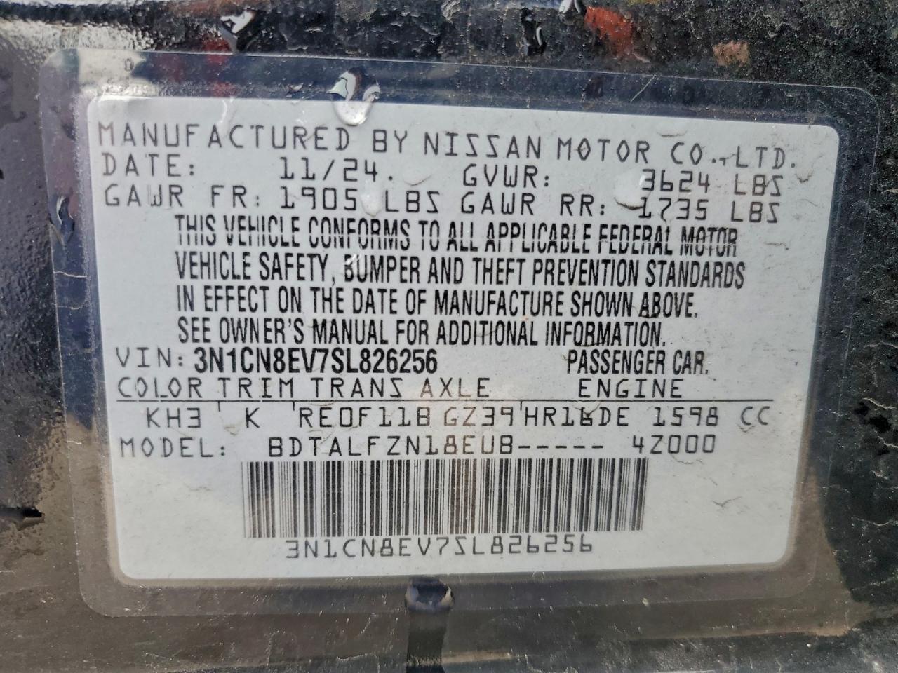2025 NISSAN VERSA SV photo 12