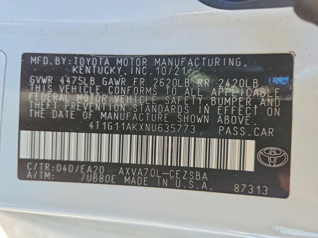 2022 TOYOTA CAMRY SE photo 34