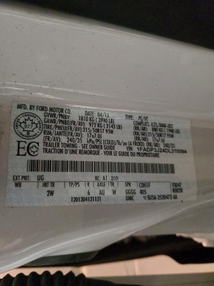 2013 FORD FOCUS TITANIUM photo 12