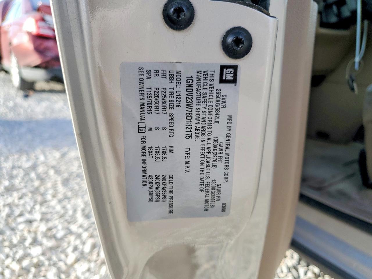 2008 CHEVROLET UPLANDER LS photo 14