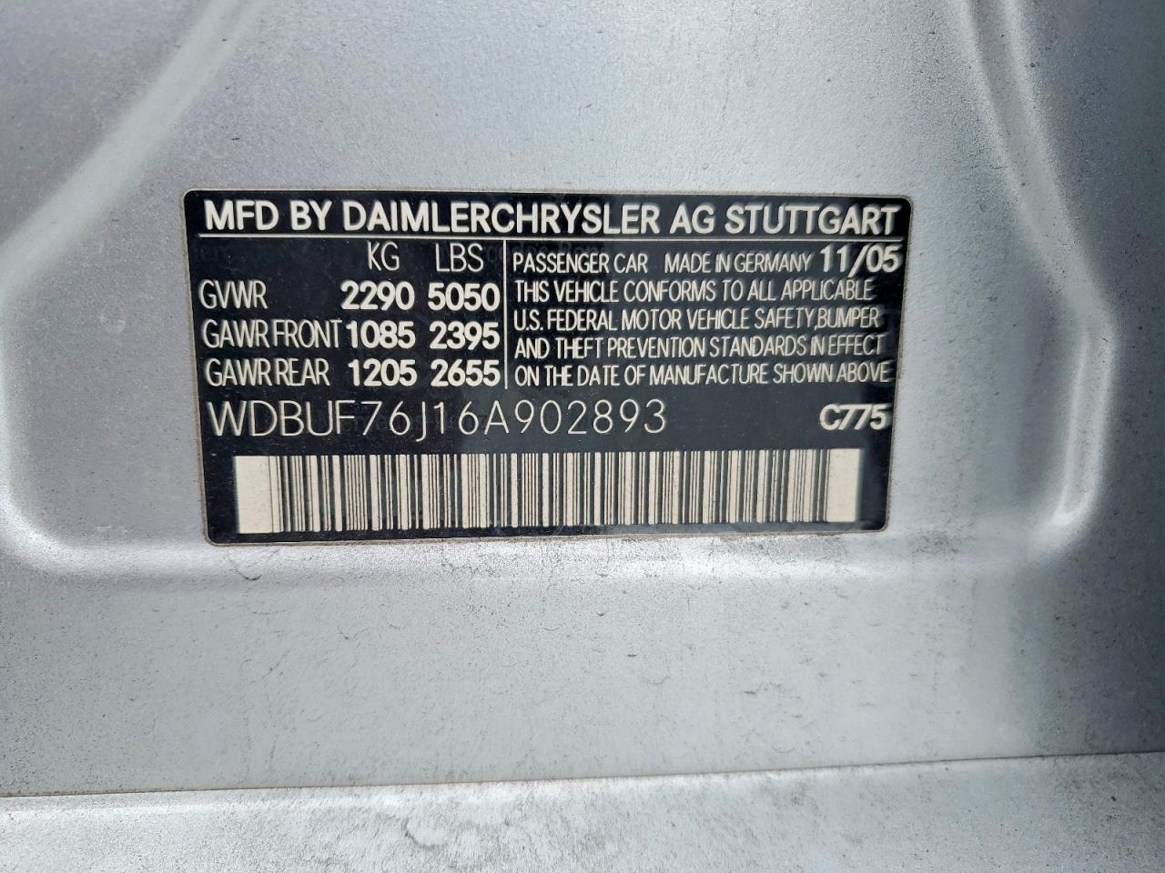 2006 MERCEDES-BENZ E 55 AMG photo 12