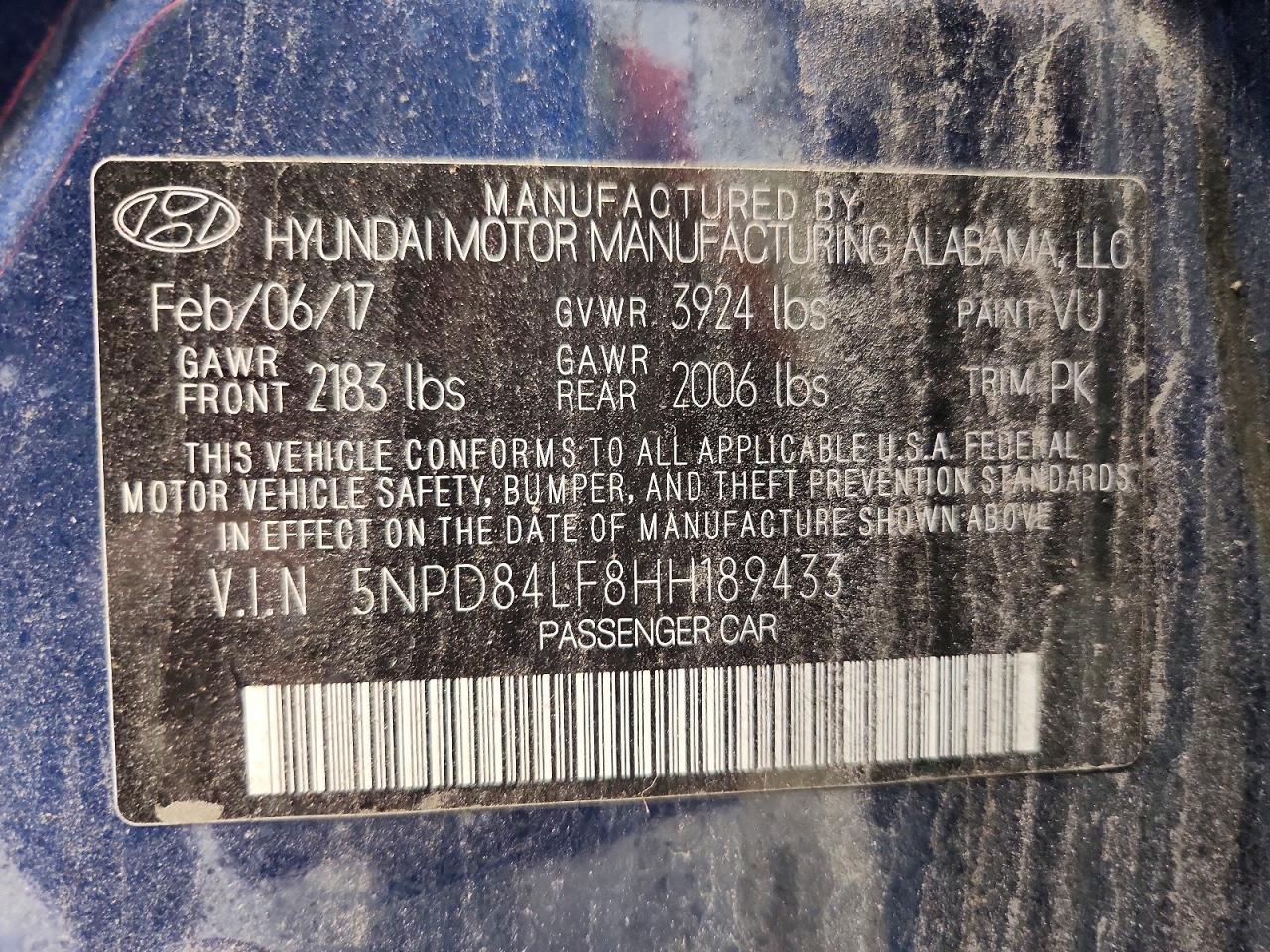 2017 HYUNDAI ELANTRA SE photo 13