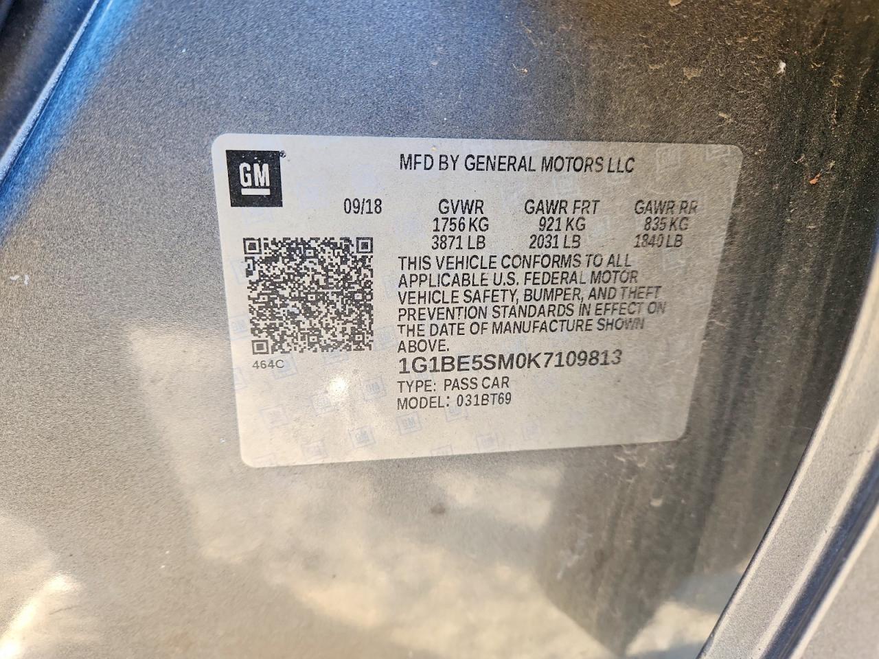 2019 CHEVROLET CRUZE LT photo 12