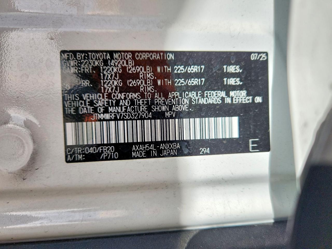 2025 TOYOTA RAV4 LE photo 13