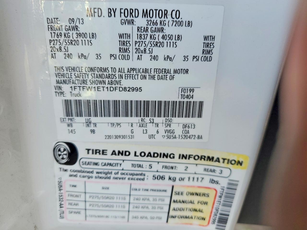 2013 FORD F150 SUPERCREW photo 12