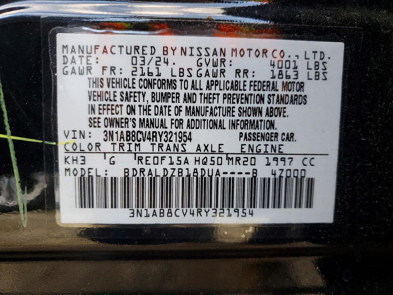 2024 NISSAN SENTRA SV photo 13